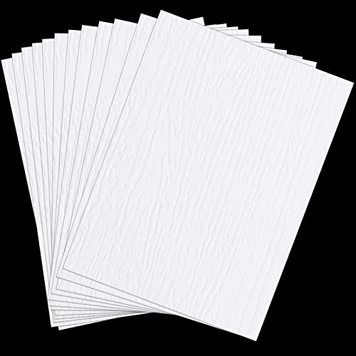 Mudder 20 Pieces Vinyl Siding Repair Kit 6 x 8 in Fence Repair Kit,White B - color: White B