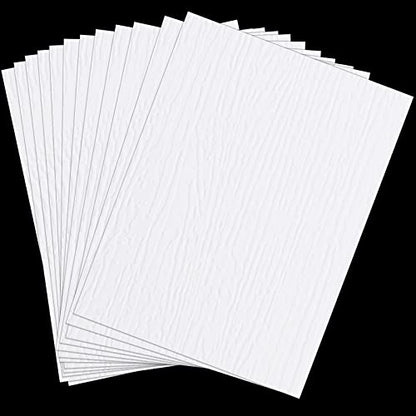 Mudder 20 Pieces Vinyl Siding Repair Kit 6 x 8 in Fence Repair Kit,White B - color: White B