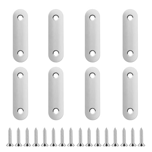 8pcs 57mm Flat Plate Straight Brackets - size: 8Pcs 57 Straight