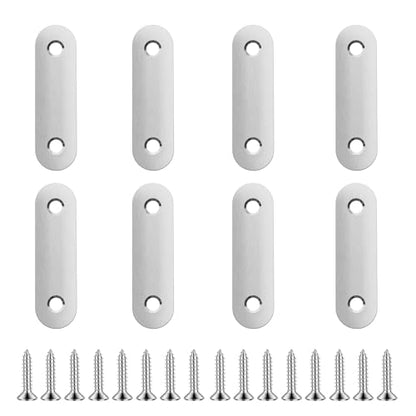 8pcs 57mm Flat Plate Straight Brackets - size: 8Pcs 57 Straight