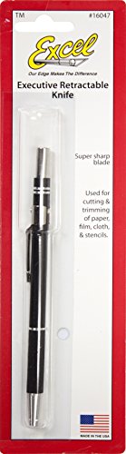 Excel Blades K47 Hobby Knife with Pocket Clip, Executive Retractable Craft Knife - color: K47 Knife