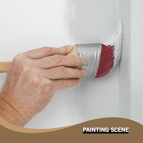 ROLLINGDOG 2.5 Inch Oval Angled Paint Brush - size: 2.5 Inch