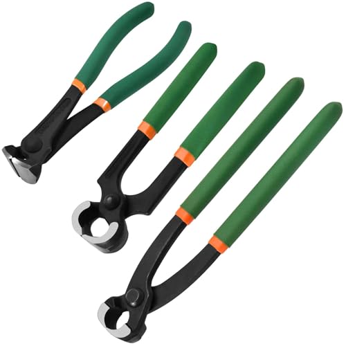 3 Pcs Nail Puller Set 6-inch End Cutting Pliers 6-inch Nail Puller Pliers 9-inch Hose Clamp Plier End Cutter Plier Set Steel Nail Cutter Tool Hardware For Cut Wires Pull Nails - style: 3 Pcs Nail Puller Set