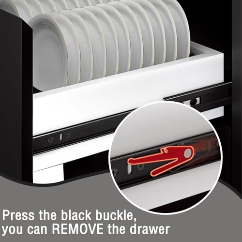 10 Inch Drawer Slide, YAOBVIS 1 Pair Heavy Duty Full Extension Ball Bearing Drawer Runners, Smooth Side Mount Cabinet Rails for Kitchen, Bathroom, Garage and Tool Cabinets - size: 10 Inch