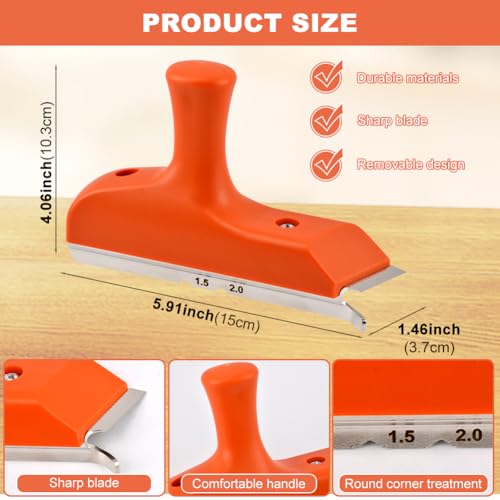 Edge Banding Trimmer, 1.5"–2" Manual Edge Burr Scraper for Precision Trim