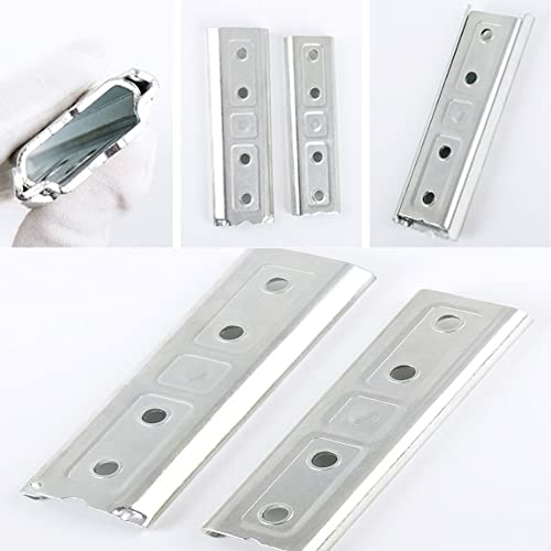 4.7 Inch Headboard Fixing Brackets, Panel Wall Mount Interlocking Hangers, Heavy Duty Sofa Connector, Universal Metal Interlocking Connector for Sofa, Bed, Furniture (2 Pair)