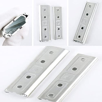 4.7 Inch Headboard Fixing Brackets, Panel Wall Mount Interlocking Hangers, Heavy Duty Sofa Connector, Universal Metal Interlocking Connector for Sofa, Bed, Furniture (2 Pair)