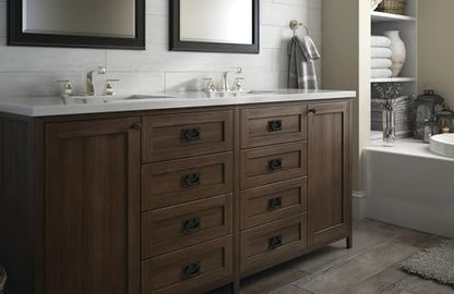 Franklin Brass Mission Cabinet Handles 3" Hole Center Ring Pulls | Matte Black Hardware Kitchen Door, Drawers, Dressers, Furniture P62076-FB-C1 (Pack of 50) - size: 3 Inch Center-to-Center, 50-Pack