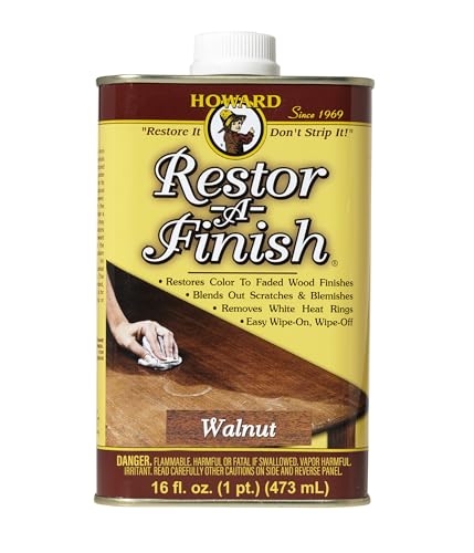 Howard Products RF4016 RF3016 Restor-A-Finish, 16 oz, Walnut, 16 Fl Oz - color: Walnut