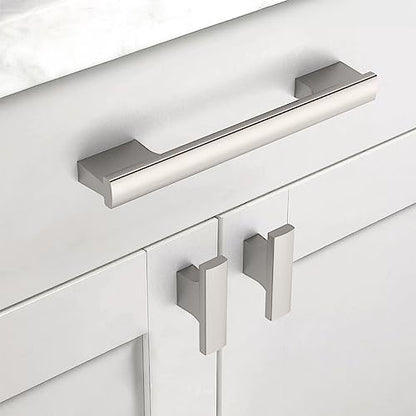 Matte Black Cabinet Knobs Round Drawer Pulls 12 Pack - color: Brushed Satin Nickel, size: 2 Inch Diameter