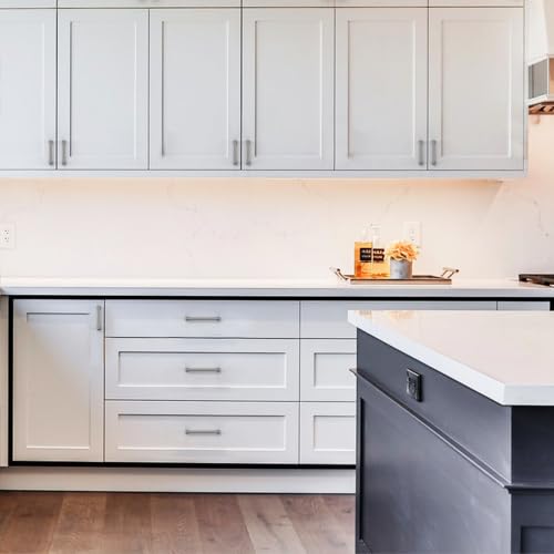 Amerdeco 10 Pack Brushed Black Nickel Cabinet Pulls 3" - color: Brushed Black Nickel, size: 3" hole center, style: 10 Pack