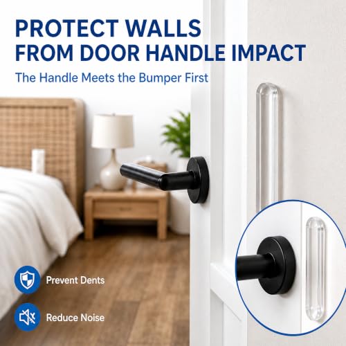 ZOMPAGO Clear Silicone Furniture Pads Cabinet Bumpers Wall Protection 10PCS - size: 10 PCS