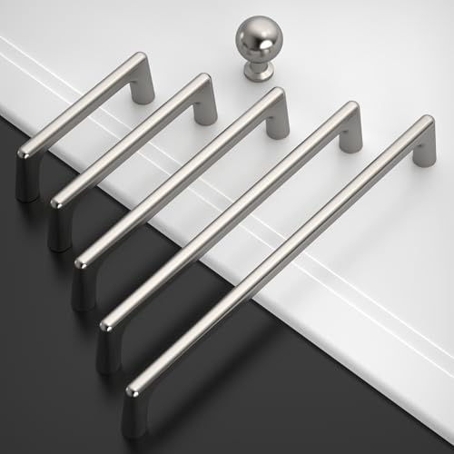 Amerdeco 10 Pack Brushed Satin Nickel Cabinet Pulls 3" - color: Brushed Satin Nickel, size: 3" hole center