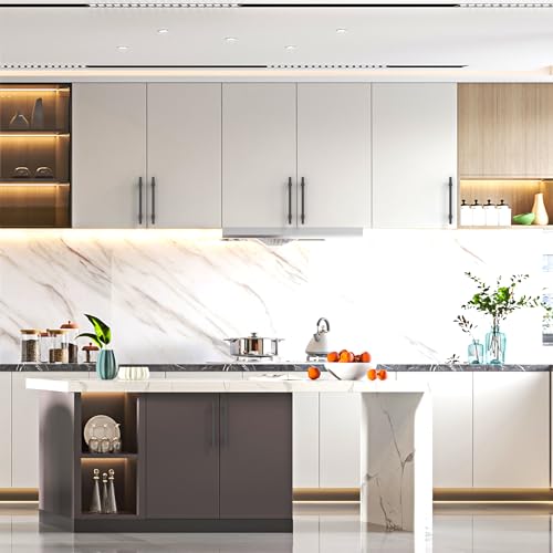 Asidrama 10 Pack 3.75 inch Matte Black Kitchen Cabinet Handles - color: Matte Black, size: 3.75" Hole Center(96mm)