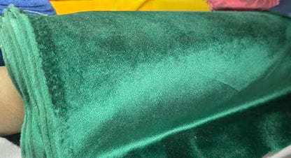 ADFABRIC, Velvet, Medium Weight Upholstery, 59" Wide Luxurious Upholstery Royal Velvet Fabric by The Yard, (Green) - color: Green