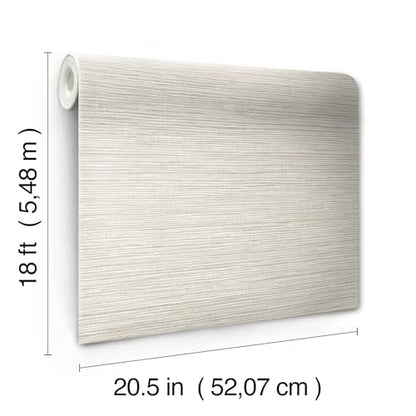 RoomMates Neutral Dimensional Grasscloth Peel and Stick Wallpaper - color: Neutral