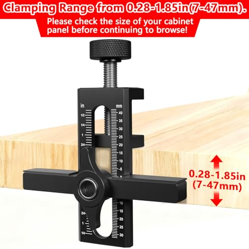 2 in 1 Cabinet Door Installation Jig Adjustable Hinge Drill Locator Tool