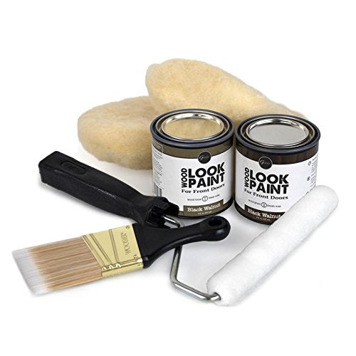 Giani Wood Look Paint Kit for Front & Interior Doors (Black Walnut) - style: Black Walnut