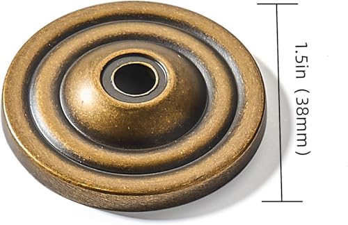 khtumeware 10 Pack Antique Brass Backplate for Cabinet Knobs Cabinet Hardware Knob Backplate/Back Plate. - color: Antique Brass