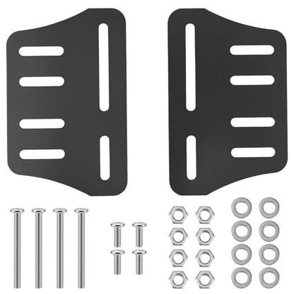 QWORK Bed Frame Brackets, 2 Pcs Heavy Duty Bed Frame Adapter to Connect Headboard Footboard