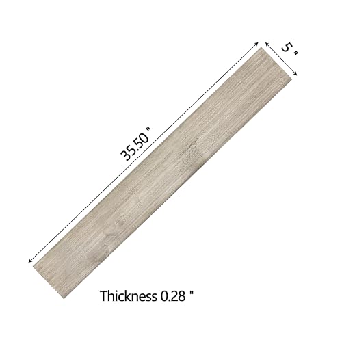 Real Wood Wall Planks-5" White Shiplap Panel Peel and Stick 10Pack 12.5SqFt - color: Low-key rustic style