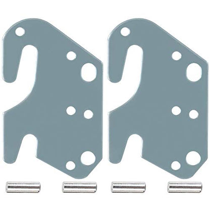CAFORO Universal Wood Bed Rail Hook Plates for Frame Bracket Headboard Footboard Replacement or New Bed Constructions - Set of 2 - color: Set of 2