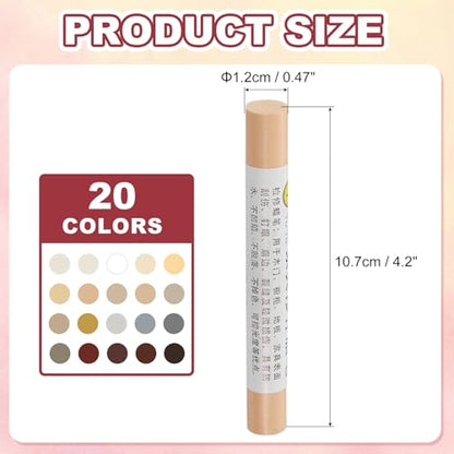 20 Pcs Wood Filler Sticks Wood Repair Wax Crayons Common Series - color: Common Series