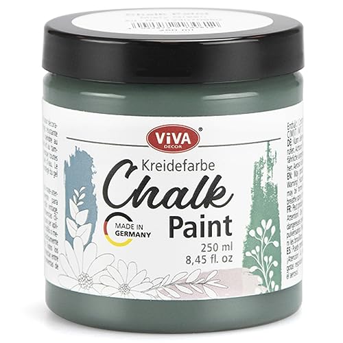 Viva Decor Chalk Paint (Misty Green) 8.45oz - Featuring a Chalky & Matte Finish, this paint is perfect for crafting Shabby Chic & Vintage looks on wood furniture and decor pieces - color: Misty Green