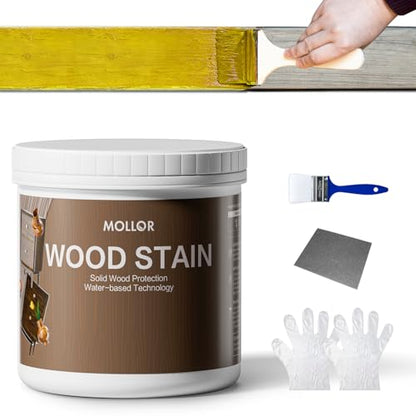 16 Oz Wood Stain and Sealer in One, Golden Oak, with Tools - color: Golden Oak, size: 16 FL.OZ