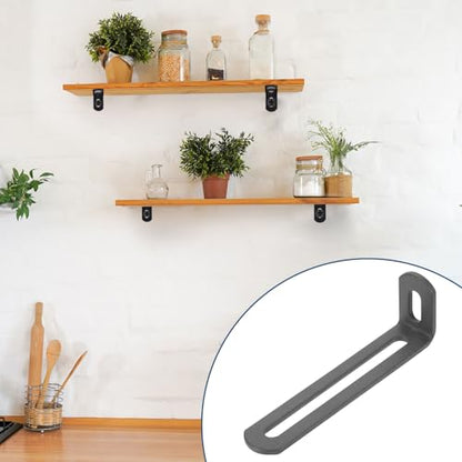 uxcell 10 Pcs Adjustable Right Angle Brackets 3.9"x1.2"x0.7" Deep Grey - color: Deep Grey, size: 3.9"x1.2"x0.7"