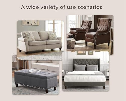 4 Inch Couch Legs for Furniture Set of 4, Square Wooden Furniture Legs