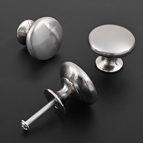 10x Satin Brushed Nickel Cabinet Knobs Drawer Knobs - color: Brushed Nickel, size: 10