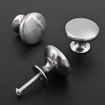 10x Satin Brushed Nickel Cabinet Knobs Drawer Knobs - color: Brushed Nickel, size: 10