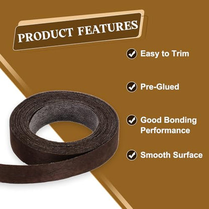 uxcell 5/8 Inch x 10ft Wood Veneer Edge Banding Pre-Glued Flexible Strips - size: 5/8 Inch x 10ft