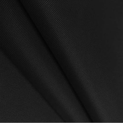 Waterproof Canvas Fabric by The Yard 600D Upholstery Outdoor Fabric 58”W - color: Black, size: 10 Yards 58" x 360"