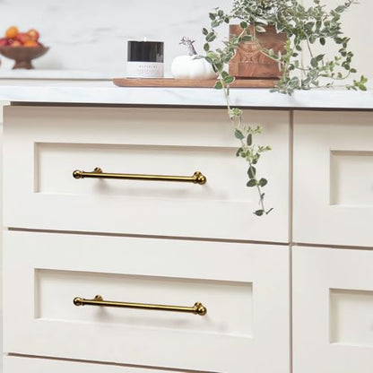 YAGU 6 Pack Champagne Bronze Kitchen Cabinet Handles 7-1/2 Inch(192mm) Hole Center Solid Honey Bronze Dresser Drawer Pulls Dark Gold Furniture Hardware for Cupboard Wardrobe Closet Vanity - color: Champagne Bronze, size: 6 Pack, style: 7.5''/192MM Hole Ce