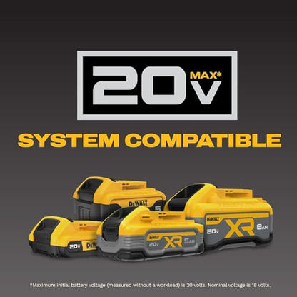 DEWALT 20V MAX Cordless Drill Driver Set, Electric Drill, Brushless 1/2 In 2 Speed, 2.0 Ah Battery and Charger Included, LED Light (DCD777D1)