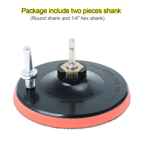 Drill Sanding Attachment, 80PCS 5 Inch Sanding Discs for Drill