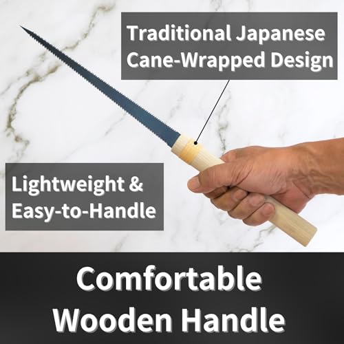 Japanese Pull Saw Woodworking Small Keyhole Saw 7-7/8" Made in JAPAN, Ryoba Double-Edge Handsaw for Wood, Plywood, Drywall, Sheetrock, Gypsum Board, Plasterboard, Wood Handle - color: 7-7/8" Keyhole (Ryoba)