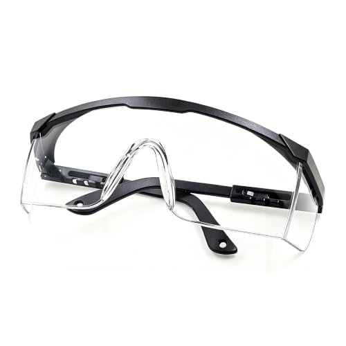 Anti-Fog Safety Glasses,Scratch Resistant Safety Goggles, Adjustable Temple Protective Eyewear For Men Women