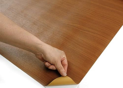 ROSEROSA Peel and Stick Premium Faux Wood Self-Adhesive Wallpaper Door Wrap Countertop Moulding Trim KW027 - size: 1.96"(W) X 393"(L)