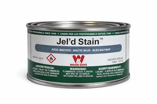 Baltic Blue Wood Kote Jel'd Stain - 12 oz - color: Baltic Blue