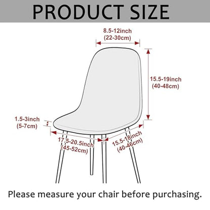 HAOYONG Modern Dining Chair Covers Shell Chair Cover Lounge Armless Chair Cover Mid Century Stretchable Slipcovers for Kitchen, Office, Dining Room and Living Room (Set of 6) - color: 70, size: 6 PCS