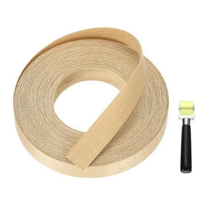 uxcell 7/8" x 72 ft Wood Edge Banding Pre-Glued Iron On Edging Strip Maple - color: Maple, size: 7/8" x 72 ft