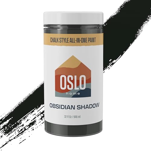 Chalk Style Paint, Black (Obsidian Shadow), Quart, Matte - color: 20) Obsidian Shadow, size: 32 Fl Oz (Pack of 1)