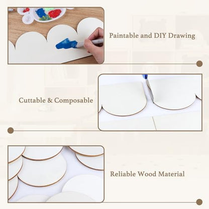 Scalloped Wood Trim Decorative Scallop Trim, 12 Pack - size: 15.74 X 1.57 Inch