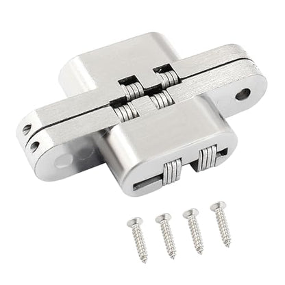 60 mm Hidden Hinge, Stainless Steel, 2pcs - size: 60.0 mm, 2 PCS