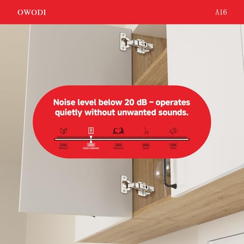 Full Overlay Cabinet Hinges 35mm Soft Close for Frameless Cabinets 10 Pack