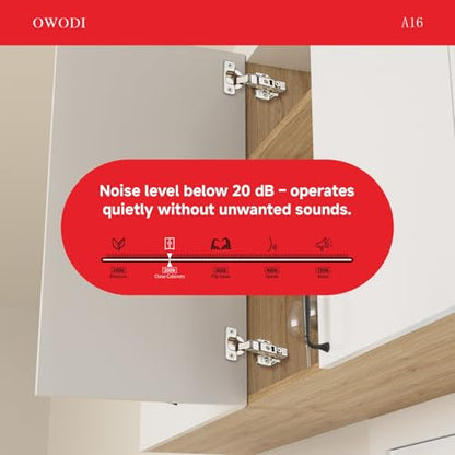 Full Overlay Cabinet Hinges 35mm Soft Close for Frameless Cabinets 10 Pack