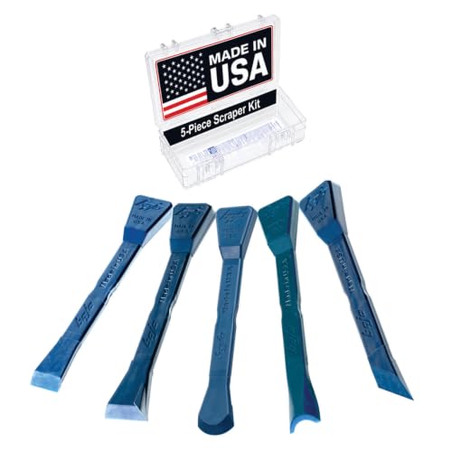 Bojo Tools - 5-Piece Scraper Tool Kit in F1 Cases - Heavy Duty - size: 5-Piece Scraper Tool Kit